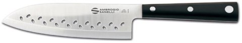 Nóż Santoku perforowany, 16 cm