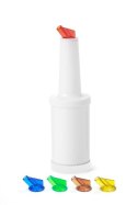 Dyspenser barmański z wymiennymi końcówkami, BarUp, 0,8L, biały, ?90x(H)300mm