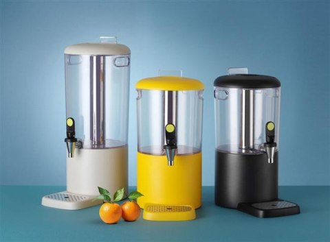 Dyspenser do soków, 4 l UNIQ, żółty, 315x211x(H)431mm