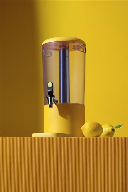 Dyspenser do soków, 8 l UNIQ, żółty, 318x216x(H)532mm