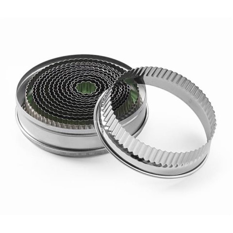 Forma do wycinania okrągła karbowana zestaw ø18-108, (H)35mm