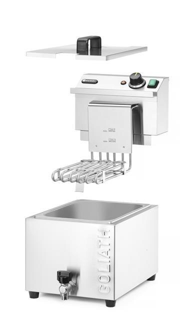 Frytownica XL z kranem spustowym GOLIATH,10L, 400V/10200W, 300x585x(H)392mm