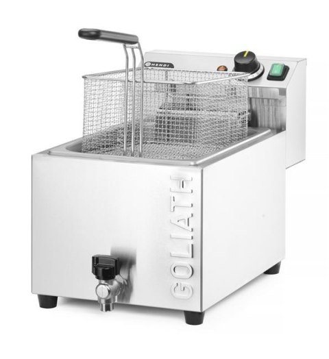 Frytownica XL z kranem spustowym GOLIATH,10L, 400V/10200W, 300x585x(H)392mm