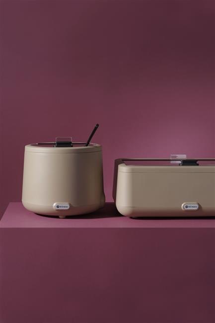 Kociołek do zupy 8L beżowy HENDI UNIQ