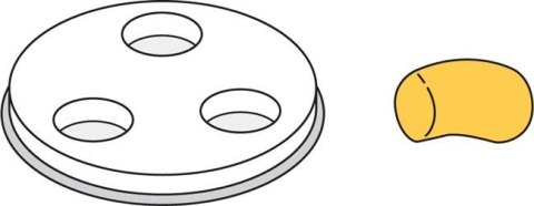 Końcówka do urządzenia do makaronu MPF2,5/4 - GNOCCHI Wariant podstawowy
