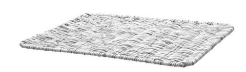 Kosz do pieczywa ze stalową ramą, szary 400x300x(H)50mm