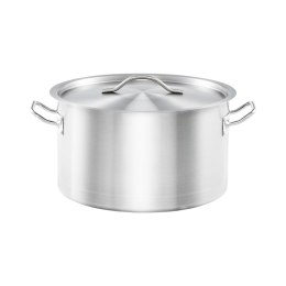 Garnek średni z pokrywką, stalowy, Gredil, Ø 280 mm, V 9.8 l