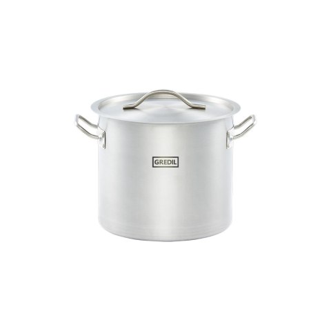Garnek wysoki z pokrywką, stalowy, Gredil, Ø 240 mm, V 9 l