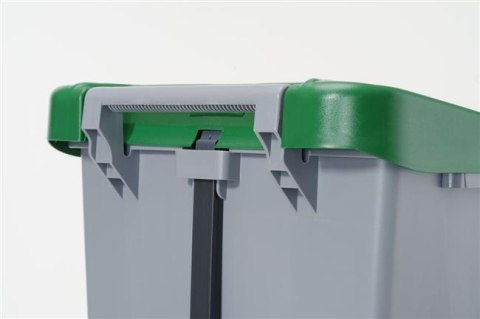 Kosz na śmieci, HENDI, 120L, jasnoszary, 510x425x(H)875mm