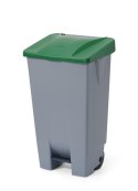 Kosz na śmieci, HENDI, 120L, jasnoszary, 510x425x(H)875mm