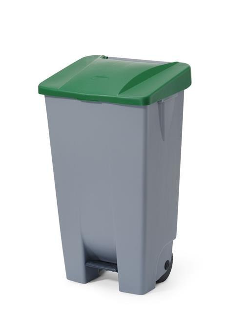 Kosz na śmieci, HENDI, 120L, jasnoszary, 510x425x(H)875mm