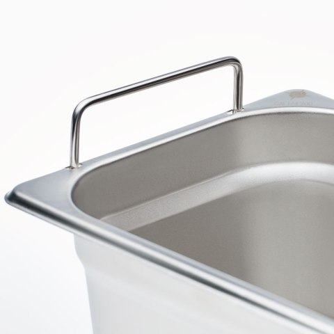 Pojemnik stalowy z uchwytami Gredil, GN 1/3, H 200 mm