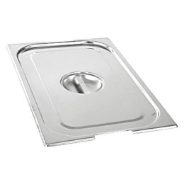 Pokrywka stalowa z wycięciem na uchwyty do pojemników, Gredil, GN 1/1