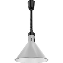 Lampa do podgrzewania potraw wisząca, srebrna, P 0.25 kW