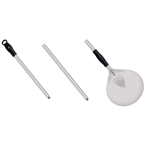 Łopata do pizzy, perforowana, operacyjna, Ø 228 mm, L 1200 mm
