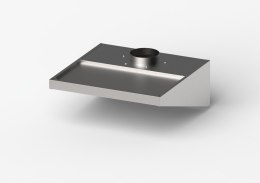 Okap do niskich pomieszczeń, skręcany, Gredil, 1010x1000x400 mm