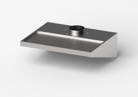 Okap do niskich pomieszczeń, skręcany, Gredil, 1210x1000x400 mm