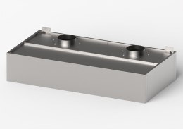 Okap skrzyniowy, skręcany, Gredil, 2010x1000x400 mm