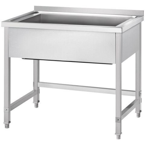 Stół z basenem 1-komorowym, Gredil, 1000x600x850 mm h=400 mm skręcany