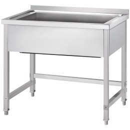 Stół z basenem 1-komorowym, Gredil, 800x700x850 mm h=400 mm skręcany