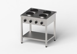 Kuchnia elektryczna, Gredil, 800x700x850 mm, 4-płytowa, P 10.4 kW, U 400 V