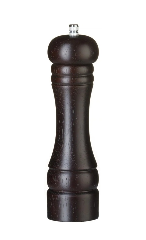 Młynek do pieprzu drewniany, ciemne drewno, ⌀57x(H)215mm