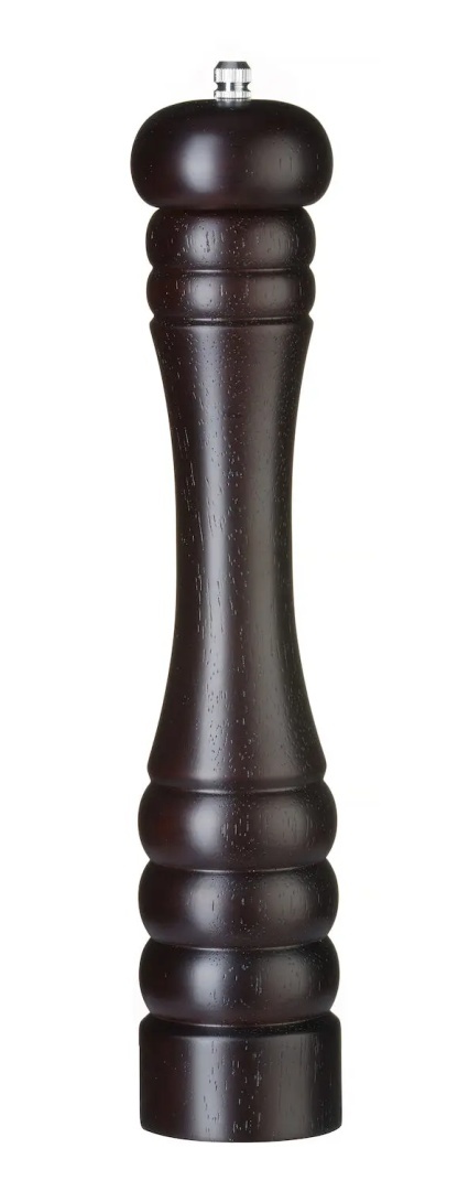 Młynek do pieprzu drewniany, ciemne drewno, ⌀60x(H)315mm