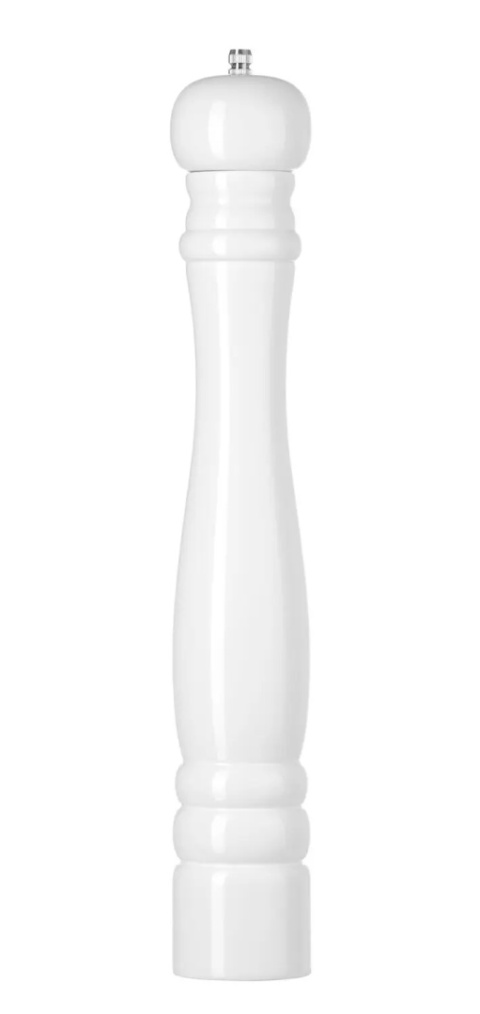 Młynek do soli drewniany, biały, ⌀65x(H)415mm
