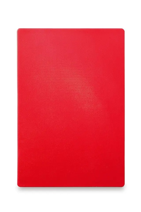 Deska do krojenia HACCP 600x400x18 mm czerwona do surowego mięsa