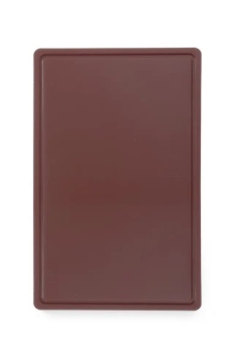 Deska do krojenia HACCP - GN 1/2 brązowa 325x265x12mm