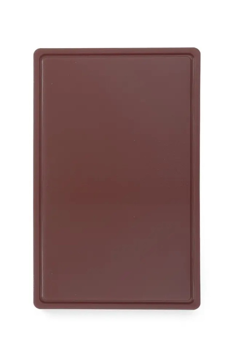 Deska do krojenia HACCP - GN 1/2 brązowa 325x265x12mm