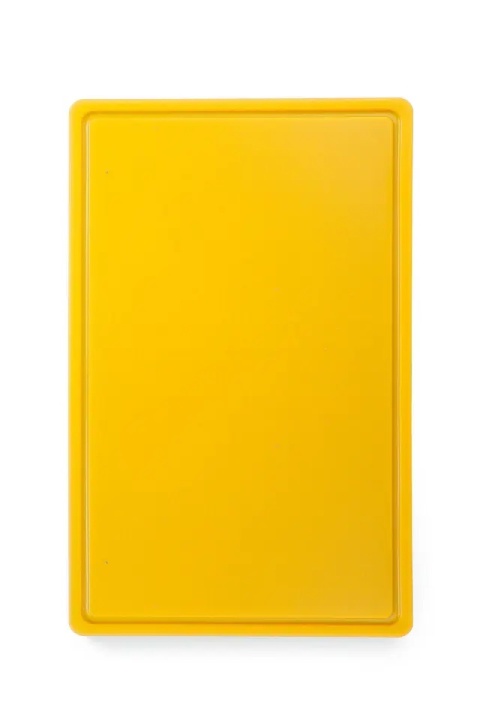 Deska do krojenia HACCP - GN 1/2 żółta do surowego drobiu 325x265x12mm
