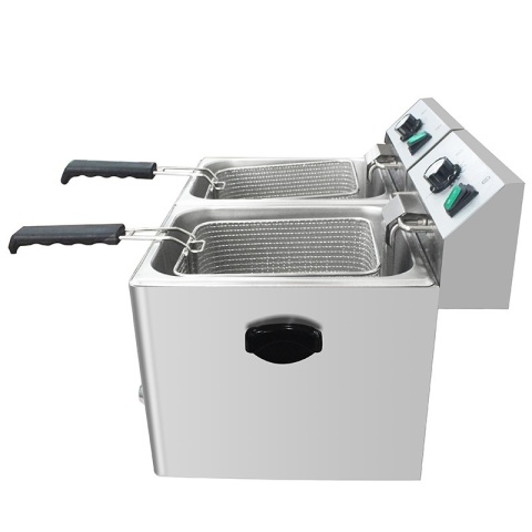 Frytownica dwukomorowa z kranem 2x8l Edenox