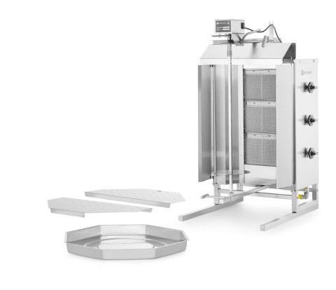 Kebab gazowy, HENDI, Profi Line, 9,75kW, 470x550x(H)960mm