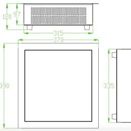 Kuchenka indukcyjna do zabudowy 3500W Edenox