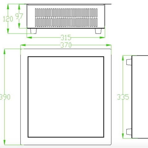 Kuchenka indukcyjna do zabudowy 3500W Edenox