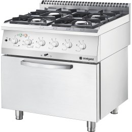 Kuchnia gazowa z piekarnikiem elektrycznym, 800x700, 17.0+6.5 kW, G20/20 mbar