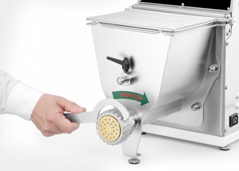 Maszyna do produkcji świeżego makaronu 8 kg/h, dzieża 2 kg (bez sita) 230V/370W, 300x550x(H)540mm