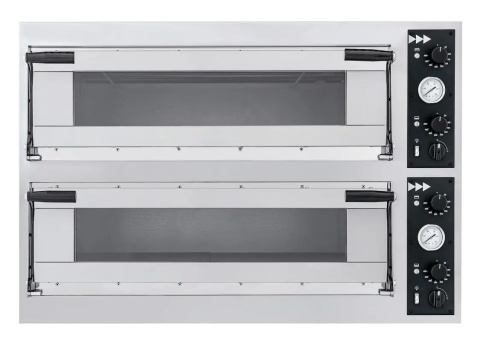 Piec do pizzy Trays 44 Glass, Prismafood, 2 komory, 400V 1100x964x(H)745mm