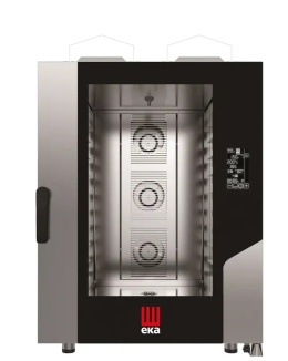 Piec konwekcyjno - parowy 10 x 600 x 400 gazowy, z bezpośrednim natryskiem, sterowany elektronicznie