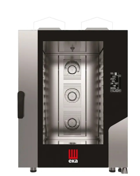 Piec konwekcyjno - parowy 10 x 600 x 400 gazowy, z bezpośrednim natryskiem, sterowany elektronicznie