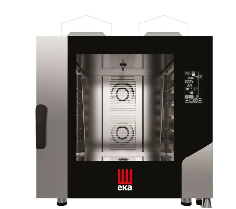 Piec konwekcyjno - parowy 6 x 600 x 400 gazowy, z bezpośrednim natryskiem, sterowany elektronicznie