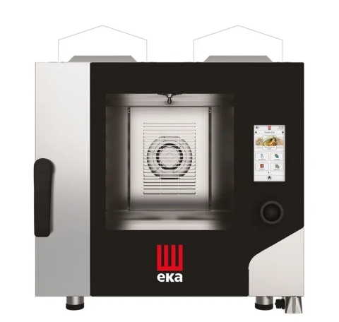 Piec konwekcyjno-parowy z automatycznym systemem myjącym, 5 × GN 1/1 – sterowany elektronicznie, gazowy