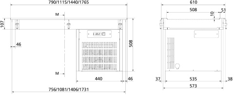 Płyta chłodnicza 4xGN 1/1