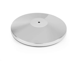 Podstawa do słupka odgradzającego w kolorze srebrnym chromowany ø360x(H)65mm