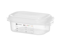 Pojemnik z polipropylenu GN 1/9, 0,6L, transparentny, 176x108x(H)65mm, Prostokątny