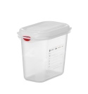 Pojemnik z polipropylenu GN 1/9, 1,5L, transparentny, 176x108x(H)150mm, Prostokątny