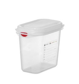 Pojemnik z polipropylenu GN 1/9, 1,5L, transparentny, 176x108x(H)150mm, Prostokątny