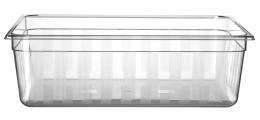 Pojemnik z poliwęglanu GN 650x530x(H)200mm, 58L, transparentny