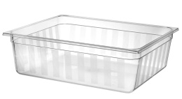 Pojemnik z poliwęglanu GN 650x530x(H)200mm, 58L, transparentny